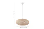 Eglo | Campilo Thread and Plastic Contemporary Pendant Light | White/Beige Eglo | Campilo Thread and Plastic Contemporary Pendant Light | White/Beige