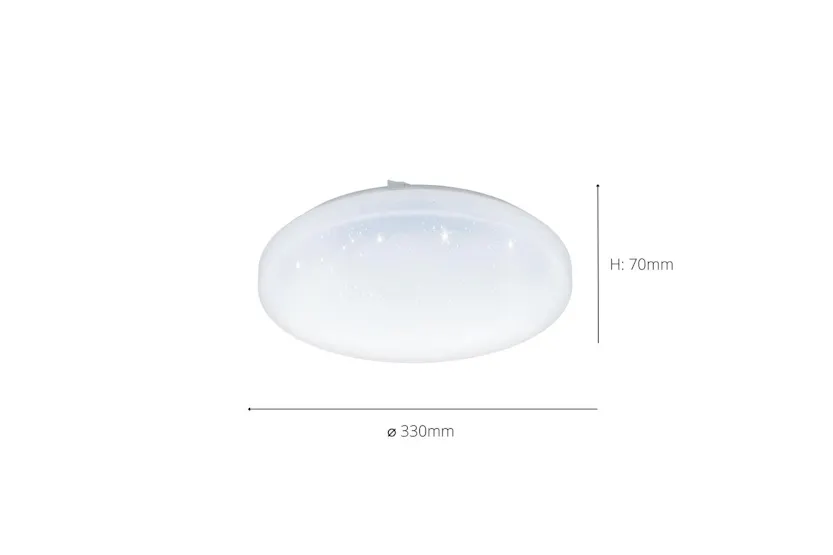 Eglo | Frania-S Circular LED Ceiling Light | 33cm | White Eglo | Frania-S Circular LED Ceiling Light | 33cm | White