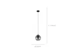 Eglo | Ariscani Smoked Black Glass 1-light Pendant Light | Black Eglo | Ariscani Smoked Black Glass 1-light Pendant Light | Black