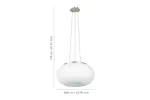 Eglo | Optica Steel and Glass Pendant Light | White Eglo | Optica Steel and Glass Pendant Light | White