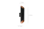 Eglo | Agolada Exterior Wall Light | Copper/Black Eglo | Agolada Exterior Wall Light | Copper/Black
