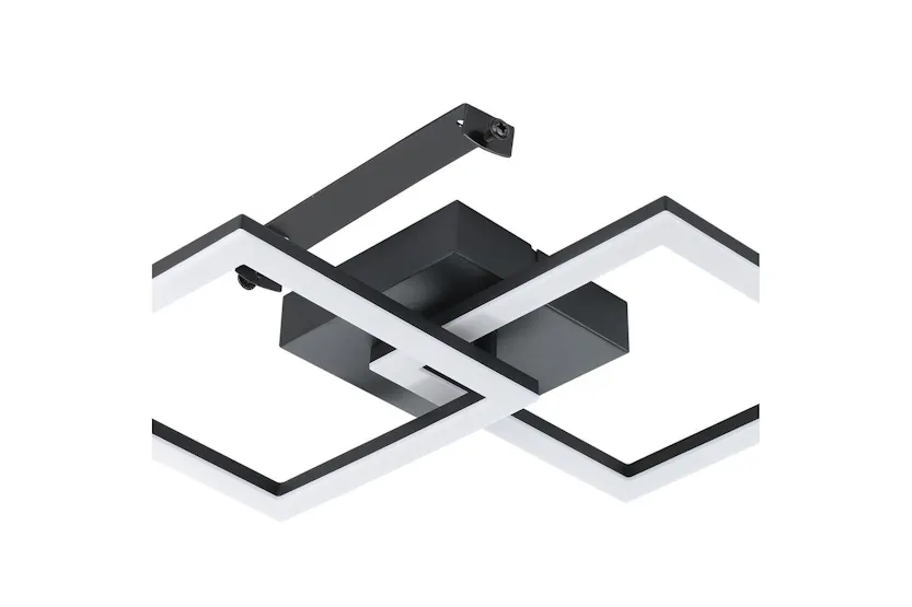 Eglo | Essentials Square LED Ceiling Light | Black/White Eglo | Essentials Square LED Ceiling Light | Black/White