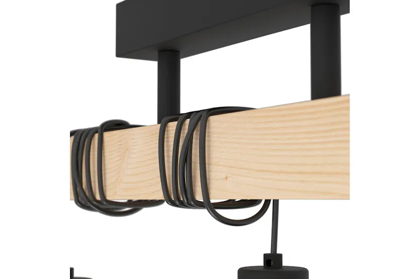 Eglo | Townshend 5 Industrial 3-light Ceiling Pendant | Brown/Black Eglo | Townshend 5 Industrial 3-light Ceiling Pendant | Brown/Black