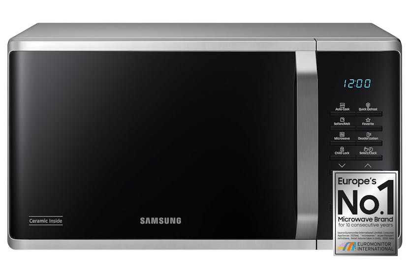 Samsung 23L 800W Freestanding Microwave Oven | MS23K3523AS/EU | Silver Samsung 23L 800W Freestanding Microwave Oven | MS23K3523AS/EU | Silver