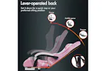 Elfordson Gaming Chair | Pink Fabric Linen High-back | With Massage Lumbar Cushion & Footrest Elfordson Gaming Chair | Pink Fabric Linen High-back | With Massage Lumbar Cushion & Footrest