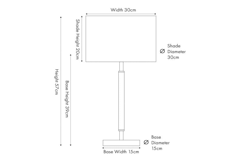 Gianni Table Lamp | Silver/Wood Effect Gianni Table Lamp | Silver/Wood Effect