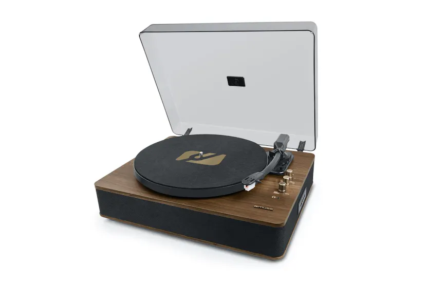 Muse Stereo Turntable | Wooden | Usb Port 2x5w Muse Stereo Turntable | Wooden | Usb Port 2x5w