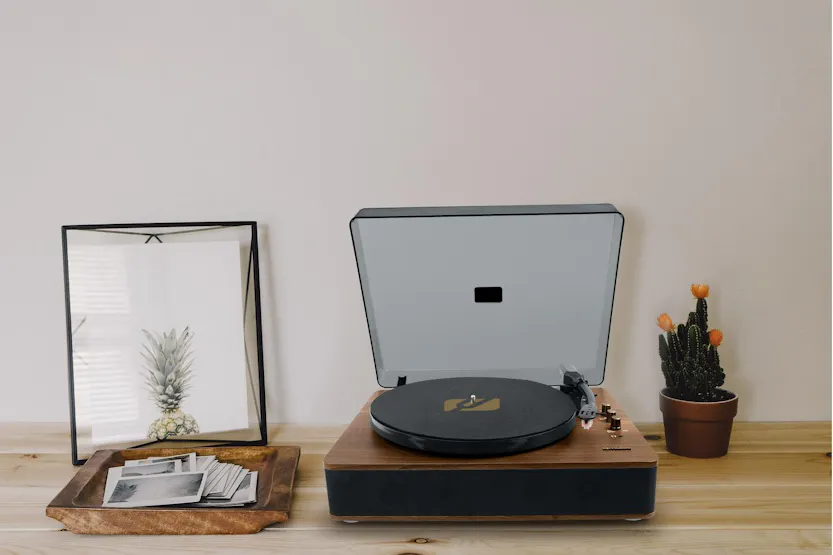 Muse Stereo Turntable | Wooden | Usb Port 2x5w Muse Stereo Turntable | Wooden | Usb Port 2x5w