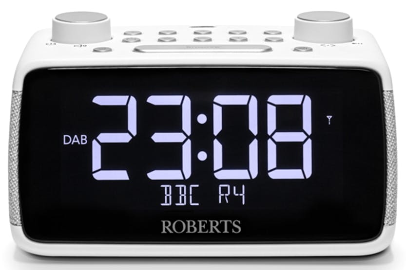 Roberts Ortus 4 FM Dual Alarm Clock Radio | White Roberts Ortus 4 FM Dual Alarm Clock Radio | White