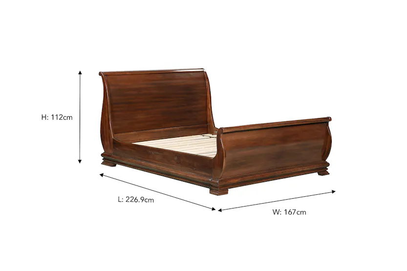 Deauville Bed Frame | King | 5ft | Brown Deauville Bed Frame | King | 5ft | Brown