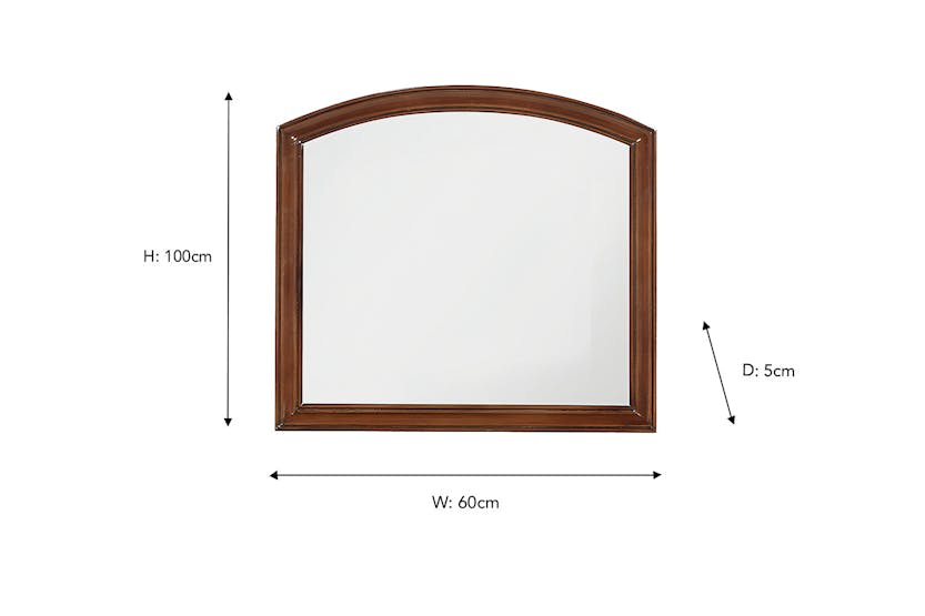 Deauville Mirror | Brown | 100 x 60 cm Deauville Mirror | Brown | 100 x 60 cm