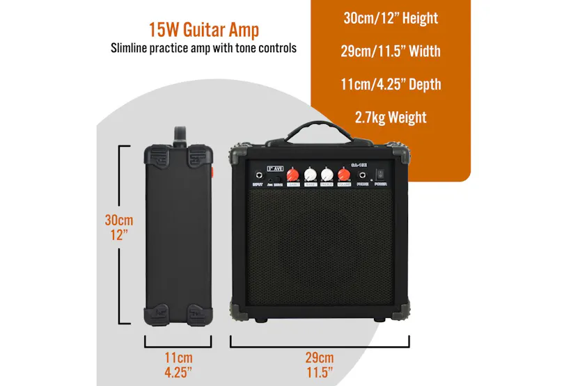 3rd Avenue 15 Watt Electric Guitar Amp 3rd Avenue 15 Watt Electric Guitar Amp