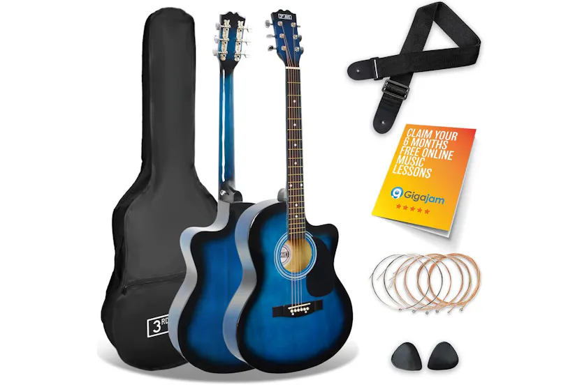 3rd Avenue Cutaway Acoustic Guitar Pack - Blueburst 3rd Avenue Cutaway Acoustic Guitar Pack - Blueburst
