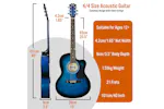3rd Avenue Cutaway Acoustic Guitar Pack - Blueburst 3rd Avenue Cutaway Acoustic Guitar Pack - Blueburst