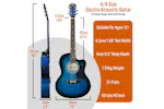 3rd Avenue Electro-acoustic Guitar Pack - Blueburst 3rd Avenue Electro-acoustic Guitar Pack - Blueburst
