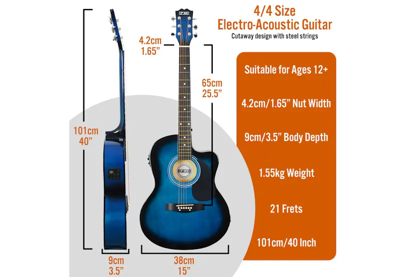 3rd Avenue Electro-acoustic Guitar Pack - Blueburst 3rd Avenue Electro-acoustic Guitar Pack - Blueburst