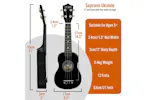 3rd Avenue Soprano Ukulele Pack - Black 3rd Avenue Soprano Ukulele Pack - Black