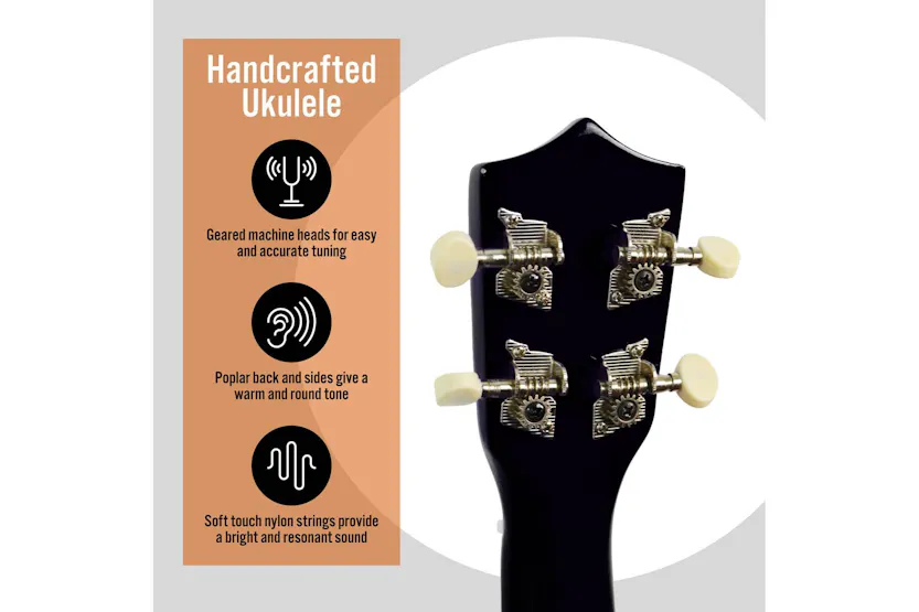 3rd Avenue Soprano Ukulele Pack - Black 3rd Avenue Soprano Ukulele Pack - Black