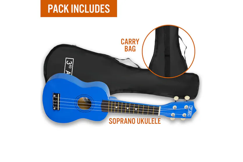 3rd Avenue Soprano Ukulele - Blue 3rd Avenue Soprano Ukulele - Blue
