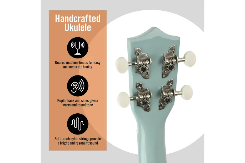 3rd Avenue Soprano Ukulele - Pastel Blue 3rd Avenue Soprano Ukulele - Pastel Blue
