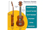 A-star Soprano Ukulele With Bag - Natural A-star Soprano Ukulele With Bag - Natural