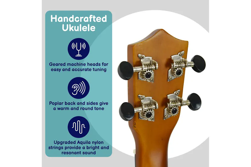 A-star Soprano Ukulele With Bag - Natural A-star Soprano Ukulele With Bag - Natural