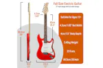 3rd Avenue Rocket Series 44 Electric Guitar - Red 3rd Avenue Rocket Series 44 Electric Guitar - Red