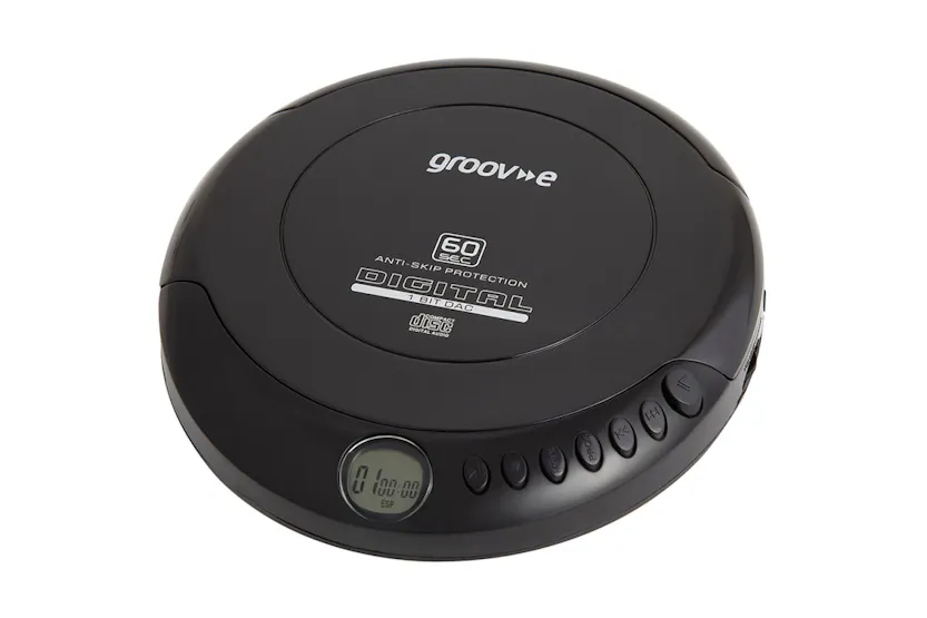 Groove Black Portable Cd Player | Personal Cd Player | Compact Groove Black Portable Cd Player | Personal Cd Player | Compact