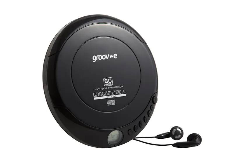Groove Black Portable Cd Player | Personal Cd Player | Compact Groove Black Portable Cd Player | Personal Cd Player | Compact