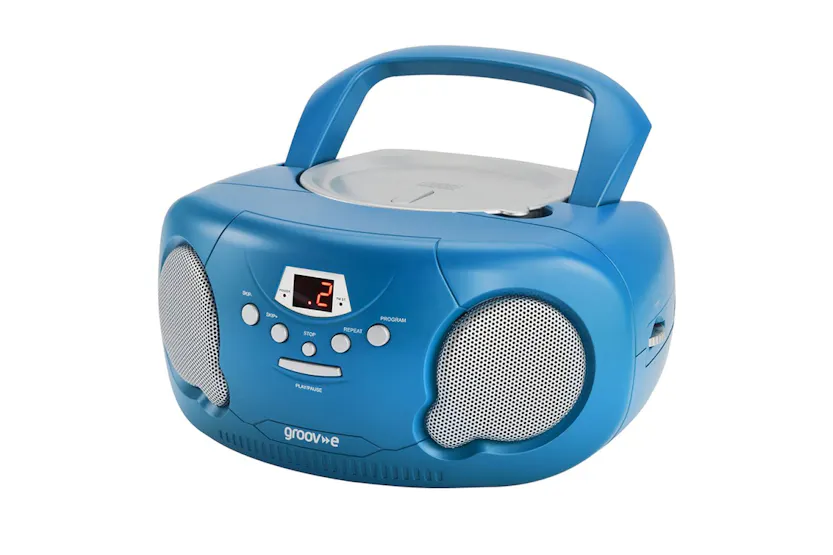 Groove Blue Boombox Cd Player With Radio | Portable Music Player Groove Blue Boombox Cd Player With Radio | Portable Music Player