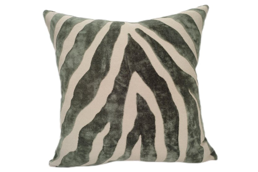 Paul Moneypenny Zebra Cushion | Sage | 43 x 43 cm Paul Moneypenny Zebra Cushion | Sage | 43 x 43 cm