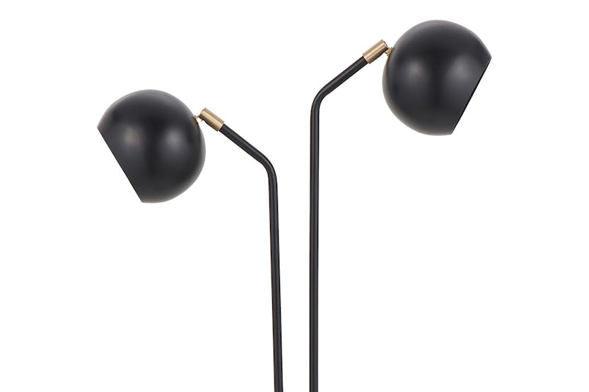 Bailey 2 Head Floor Lamp | Black Bailey 2 Head Floor Lamp | Black