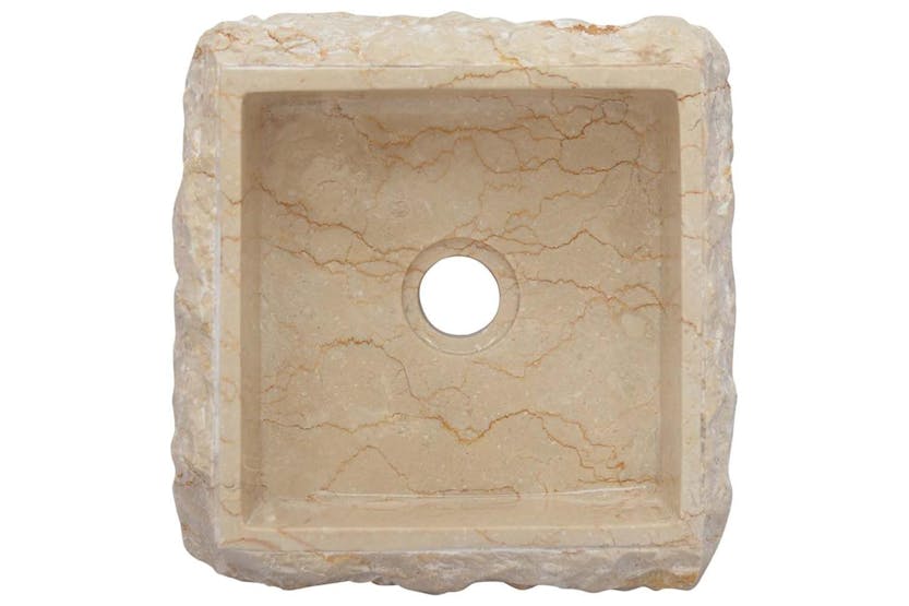 Vidaxl Sink Cream 30x30x13 Cm Marble Vidaxl Sink Cream 30x30x13 Cm Marble