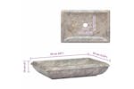 Vidaxl Sink Grey 50x35x10 Cm Marble Vidaxl Sink Grey 50x35x10 Cm Marble