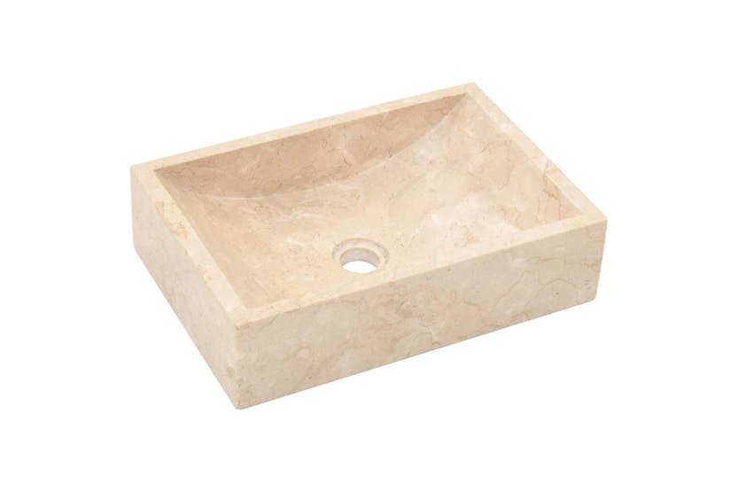 Vidaxl Sink 45x30x12 Cm Marble High Gloss Cream Vidaxl Sink 45x30x12 Cm Marble High Gloss Cream