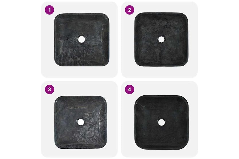 Vidaxl Sink Black 40x40x10 Cm Marble Vidaxl Sink Black 40x40x10 Cm Marble