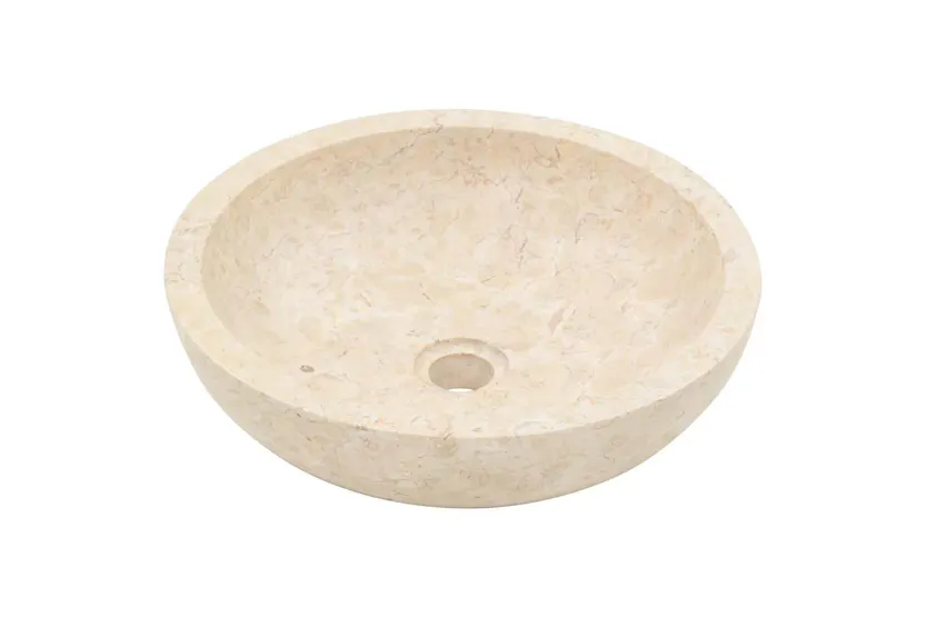 Vidaxl Sink 40x12 Cm Marble Cream Vidaxl Sink 40x12 Cm Marble Cream