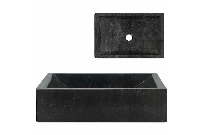 Vidaxl Sink 45x30x12 Cm Marble High Gloss Black Vidaxl Sink 45x30x12 Cm Marble High Gloss Black