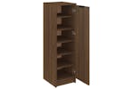 Vidaxl Shoe Cabinet Brown Oak 30x35x100 Cm Engineered Wood Vidaxl Shoe Cabinet Brown Oak 30x35x100 Cm Engineered Wood