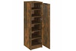 Vidaxl Shoe Cabinet Smoked Oak 30x35x100 Cm Engineered Wood Vidaxl Shoe Cabinet Smoked Oak 30x35x100 Cm Engineered Wood