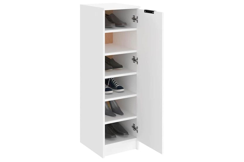 Vidaxl Shoe Cabinet White 30x35x100 Cm Engineered Wood Vidaxl Shoe Cabinet White 30x35x100 Cm Engineered Wood