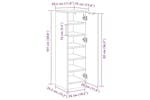 Vidaxl Shoe Cabinet White 30x35x100 Cm Engineered Wood Vidaxl Shoe Cabinet White 30x35x100 Cm Engineered Wood