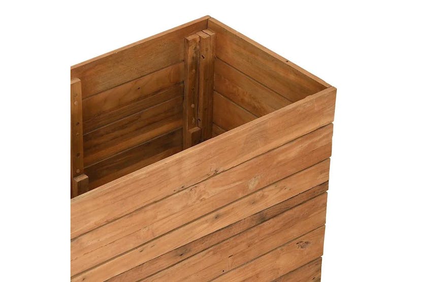 Vidaxl Raised Bed 150x40x72 Cm Recycled Teak Wood And Steel Vidaxl Raised Bed 150x40x72 Cm Recycled Teak Wood And Steel