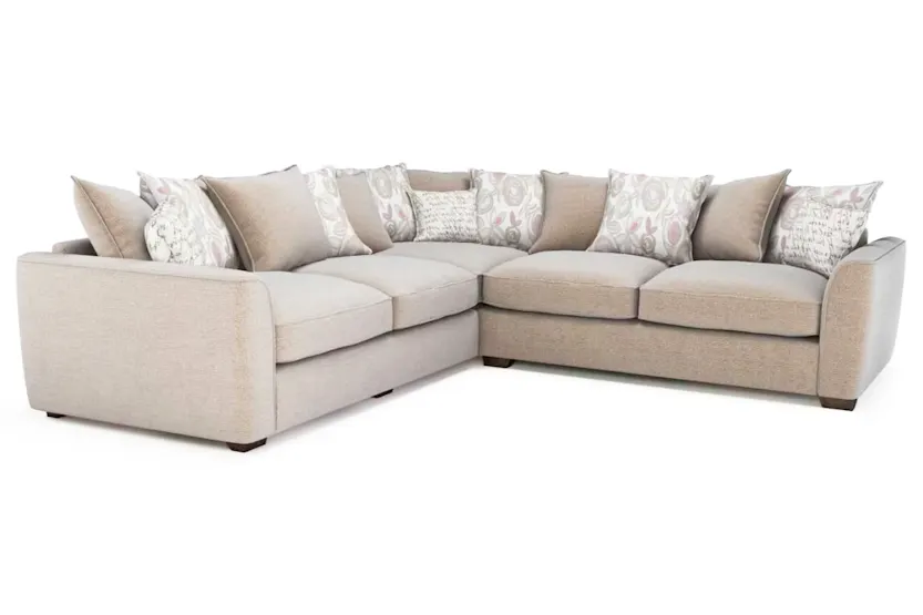 Fantasia Corner Sofa | Pillow Back | Large | Beige Fantasia Corner Sofa | Pillow Back | Large | Beige