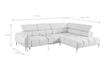 Cassie Chaise Sofa | Power Recliner | Large | Fabric | Cream Cassie Chaise Sofa | Power Recliner | Large | Fabric | Cream