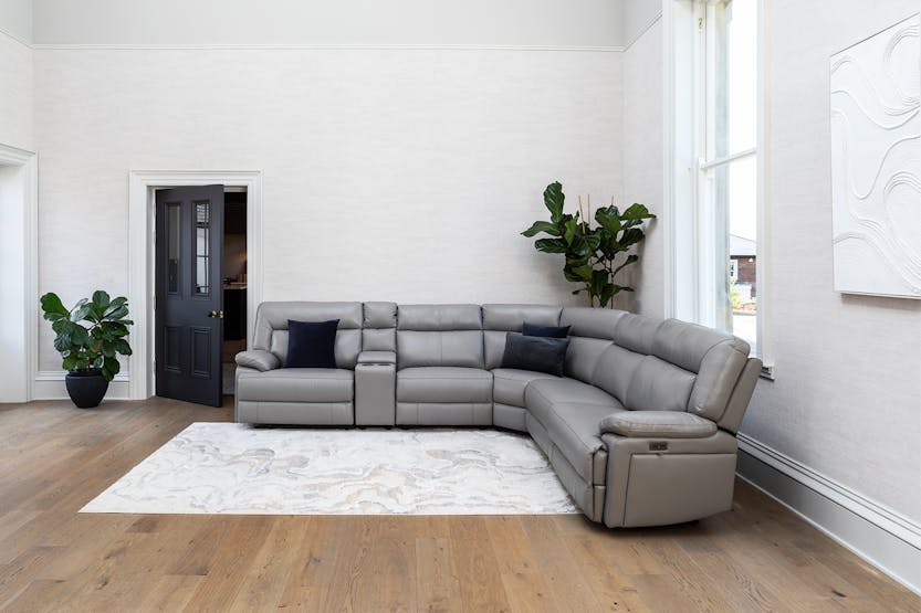 Rea Corner Sofa | Large | Power Recliner | Mink Rea Corner Sofa | Large | Power Recliner | Mink