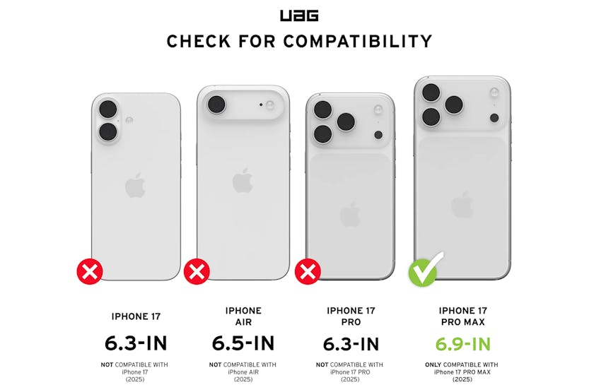 UAG Plyo iPhone 17 Pro Max Case | Ice/White UAG Plyo iPhone 17 Pro Max Case | Ice/White