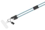 QDOS Powerloop 2-in-1 Lanyard with USB-C Cable | Blue QDOS Powerloop 2-in-1 Lanyard with USB-C Cable | Blue
