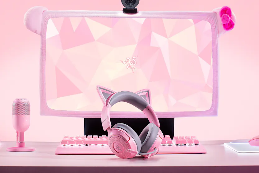 Razer Kraken Kitty V3 X Over-Ear Wired Gaming Headset | Quartz Razer Kraken Kitty V3 X Over-Ear Wired Gaming Headset | Quartz