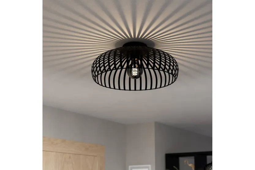 Eglo | Mogano 3 Caged Style Ceiling Light | 43 cm | Black Eglo | Mogano 3 Caged Style Ceiling Light | 43 cm | Black